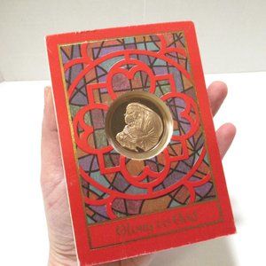 Vintage Franklin Mint Christmas Coin card
